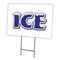 Signmission Ice Yard Sign & Stake outdoor plastic coroplast window, C-1216-DS-Ice C-1216-DS-Ice - alternate 1